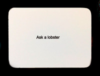 ask a lobster oblique strategy card template FLT
