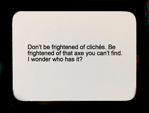 cliches oblique strategy card template FLT
