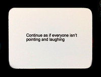 continue as if oblique strategy card template FLT