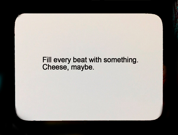 fill with cheese oblique strategy card template FLT