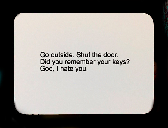go outside oblique strategy card template FLT