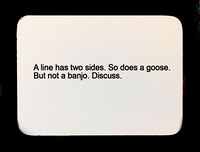 line has two sides oblique strategy card template FLT