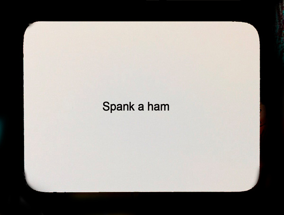 spank a ham oblique strategy card template FLT