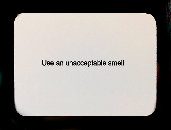 unacceptable smell oblique strategy card template FLT