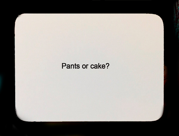 pants or cake oblique strategy card template FLT
