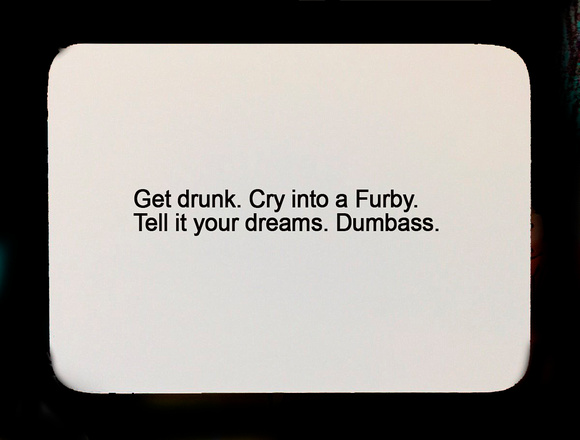 get drunk oblique strategy card template FLT